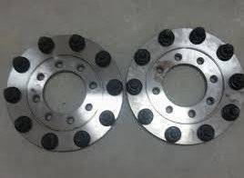 Diamond T Enterprises - 10 Lug Dually Wheel Adapters, Ford (1999-04) F-350/F-450/F-550 Dually (front only) (8 on 225)
