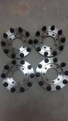 Diamond T Enterprises - 10 Lug 285.75mm Dually Wheel Adapters for Dodge (2009-25) 4500 / 5500 Dually (for American Force Notched Wheels)